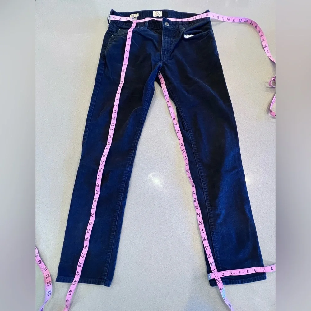 J. Crew Corduroy Navy/Black Pants Style 484 W32 L32